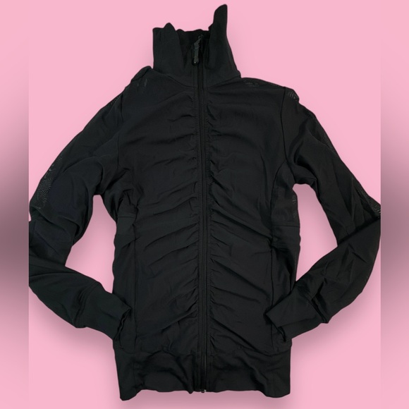 lululemon athletica Jackets & Blazers - Lululemon Size 4 Beyond the Studio Jacket Reversible Zip Front Stretch Preloved